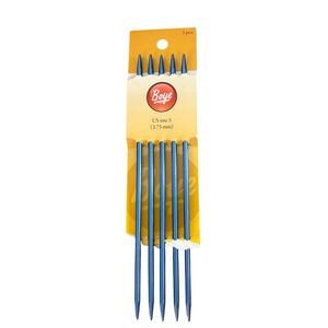 Boye Knitting Needles Set US Size 5 3.75mm 5pc Aluminum Straight Needles